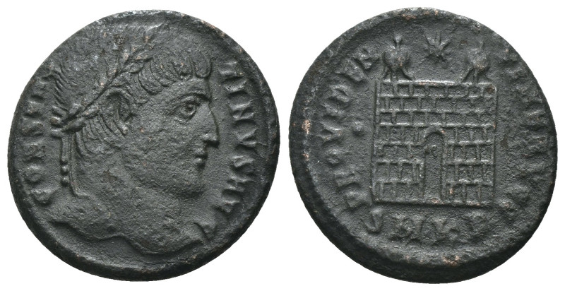 Constantinus I. (307-337 AD). Follis. Cyzicus. Obv: CONSTANTINVS AVG. laureate b...