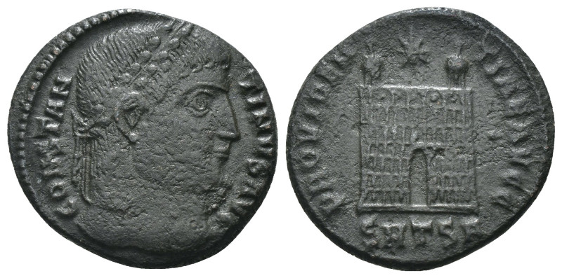 Constantinus I. (307-337 AD). Follis. Thessalonica. Obv: CONSTANTINVS AVG. laure...