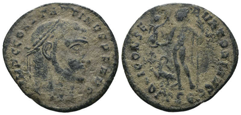 Constantinus I. (317-320 AD). Follis. Thessalonica. Obv: IMP CONSTANTINVS AVG. d...