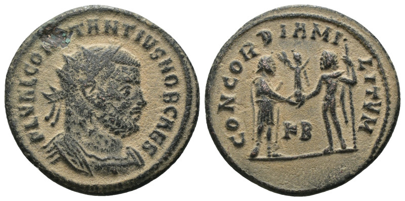 Constantinus I. Chlorus. (293-305 AD). Æ Antoninian. Antioch. Obv: FL VAL CONSTA...