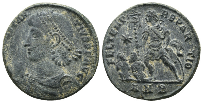 Constantinus II. (337-361 AD). Follis. Antioch. Obv: D N CONSTANTIVS P F AVG. di...