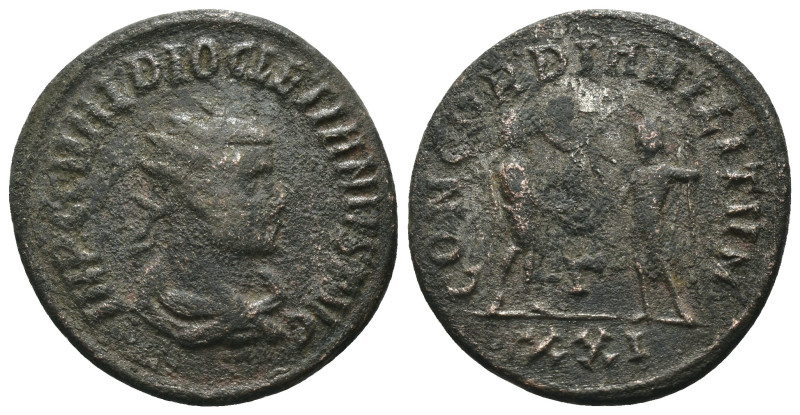 Diocletian. (285 AD). Æ Antoninian. Antioch. Obv: IMP C C VAL DIOCLETIANVS P F A...