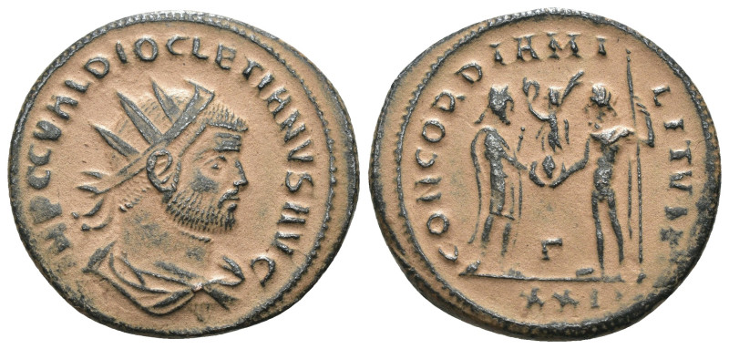 Diocletian. (285 AD). Æ Antoninian. Antioch. Obv: IMP C C VAL DIOCLETIANVS P F A...