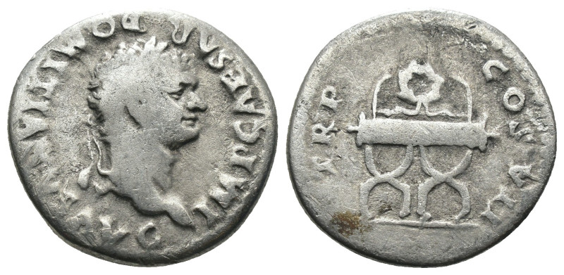 Domitian. (81-96 AD) AR Denar. Rome. Weight 3.06 gr - Diameter 18 mm