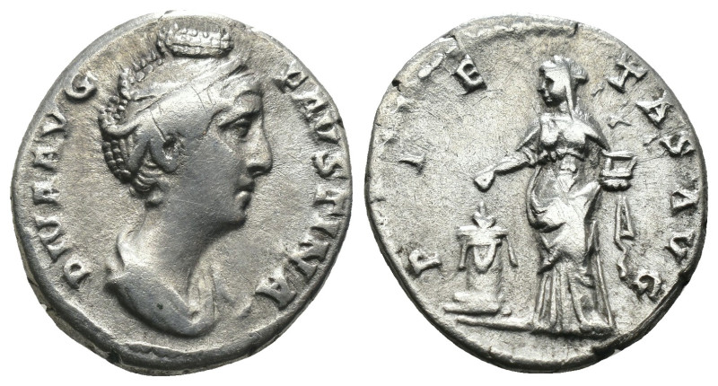 Faustina I. maior. (141 AD). AR Denar. Rome. Weight 3.22 gr - Diameter 17 mm