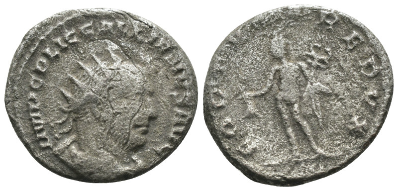 Gallienus. (253-268 AD). BI Antoninian. Antioch. Obv: GALLIENVS AVG. radiate and...