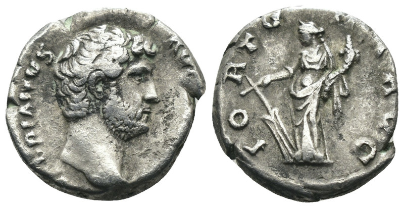 Hadrian. (117-138 AD) AR Denar. Rome. Weight 3.00 gr - Diameter 16 mm