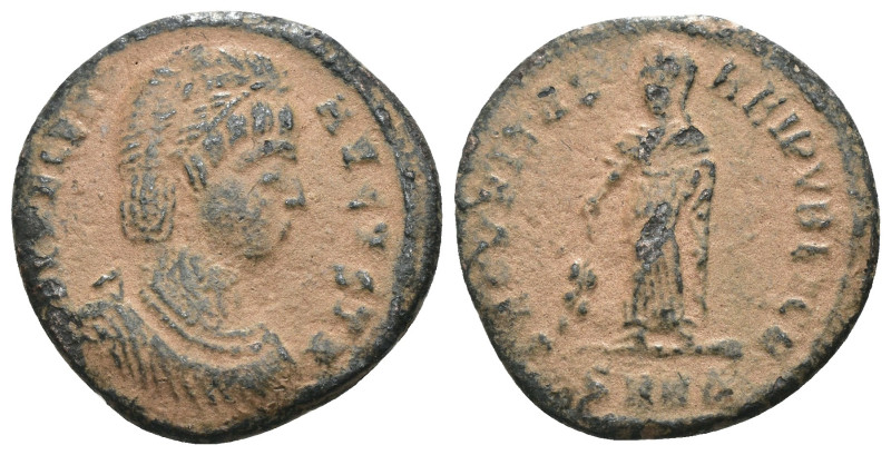 Helena. (307-337 AD). Follis. Cyzicus. Obv: FL HELENA AVGVSTA. diademed bust of ...