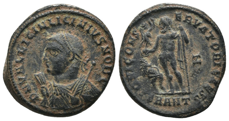 Licinius I. (317-320 AD). Follis. Antioch. Obv: IMP LICINIVS AVG. draped bust of...