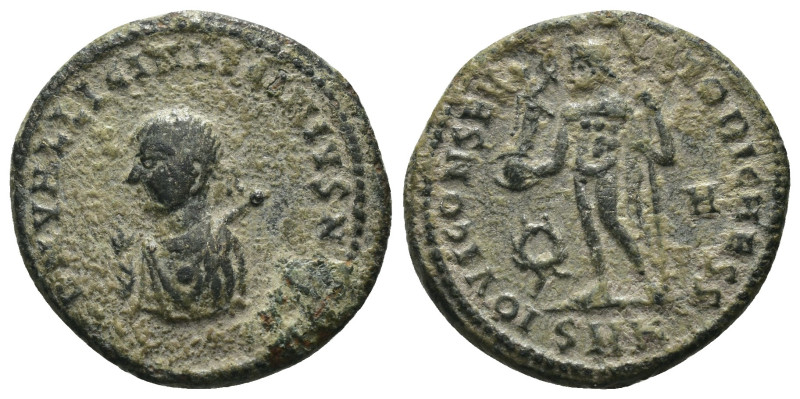 Licinius I. (317-320 AD). Follis. Heraclea. Obv: IMP LICINIVS AVG. draped bust o...