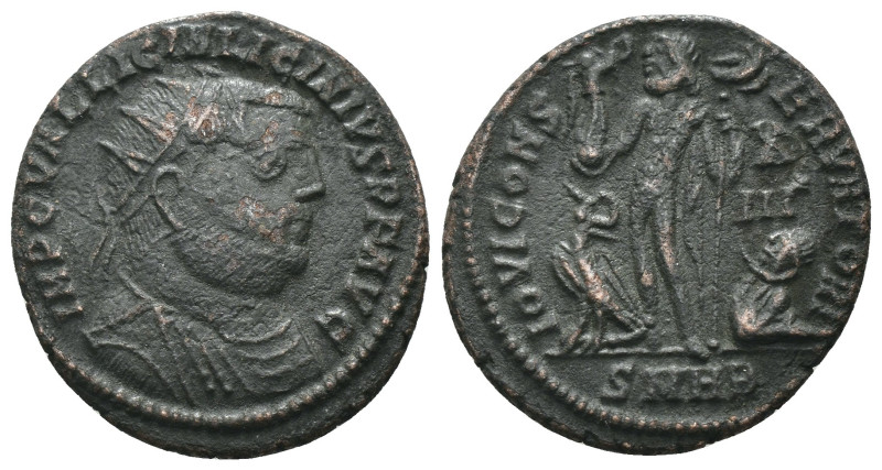 Licinius I. (321-323 AD). Follis. Heraclea. Obv: IMP C VAL LICIN LICINIVS P F AV...