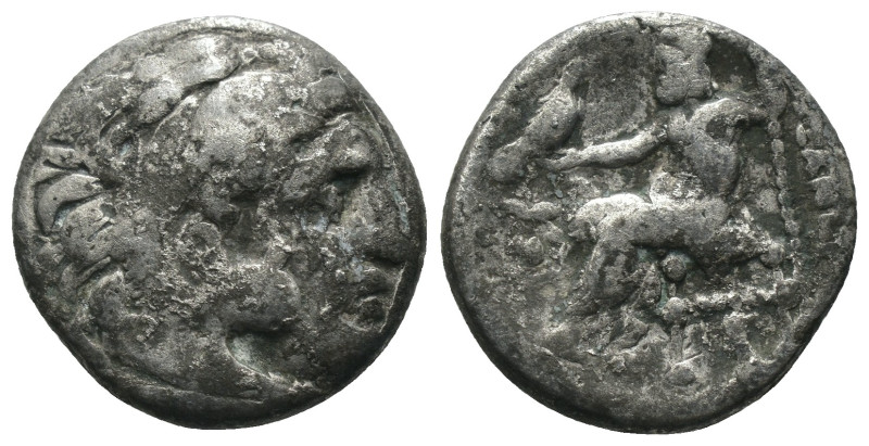 Macedonia. Alexander the Great. (336-323 BC) AR Drachm. Obv: head of Alexander t...