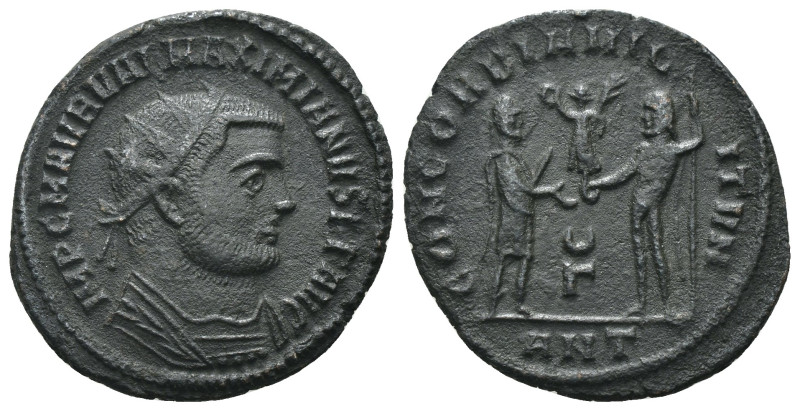 Maximianus. (285-295 AD). Æ Antoninian. Antioch. Obv: IMP CMA MAXIMIANVS PF AVG....