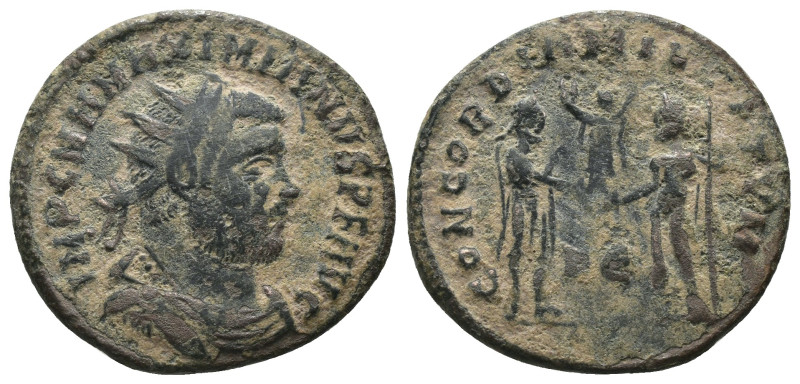 Maximianus. (285-295 AD). Æ Antoninian. Antioch. Obv: IMP CMA MAXIMIANVS PF AVG....