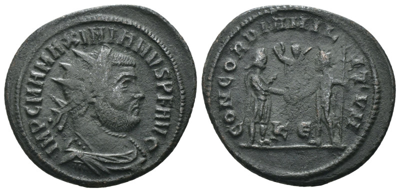 Maximianus. (285-295 AD). Æ Antoninian. Antioch. Obv: IMP CMA MAXIMIANVS PF AVG....