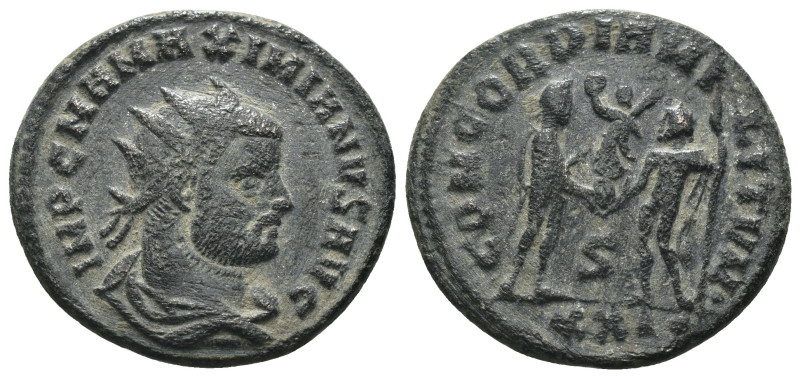 Maximianus. (285-295 AD). Æ Antoninian. Antioch. Obv: IMP CMA MAXIMIANVS PF AVG....