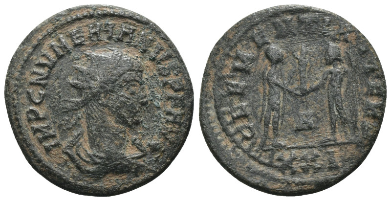 Numerian. (283-284 AD). Æ Antoninian. Antioch. Obv: IMP C NVMERIANVS P F AVG. ra...