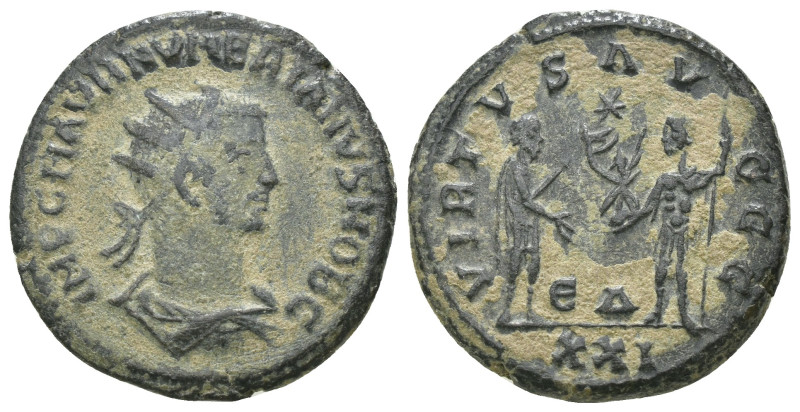 Numerian. (283-284 AD). Æ Antoninian. Antioch. Obv: IMP C NVMERIANVS P F AVG. ra...