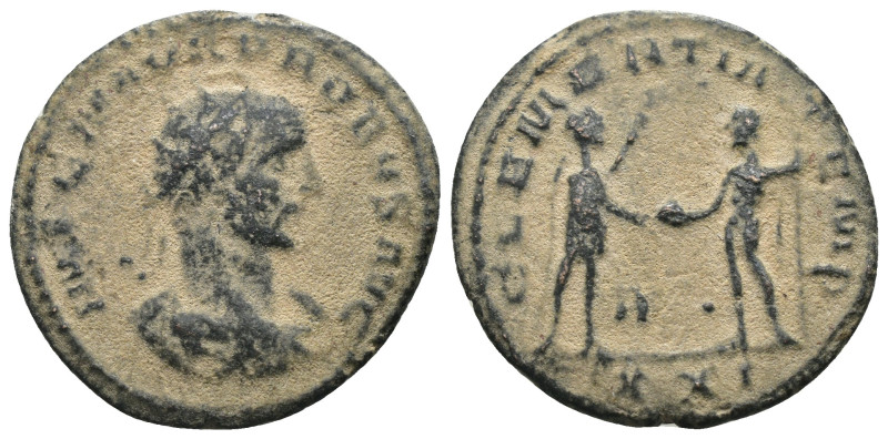 Probus. (276-282 AD). Æ Antoninian. Antioch. Obv: IMP C M AVR PROBVS AVG. radiat...