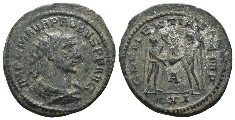 Probus. (276-282 AD). Æ Antoninian. Antioch. Obv: IMP C M AVR PROBVS AVG. radiat...