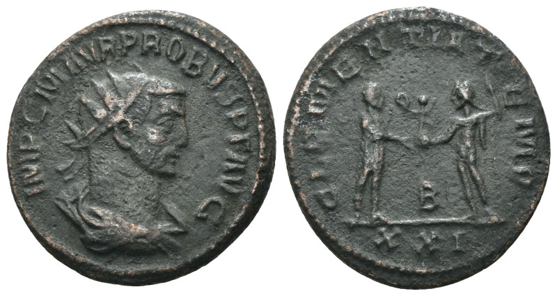 Probus. (276-282 AD). Æ Antoninian. Antioch. Obv: IMP C M AVR PROBVS AVG. radiat...