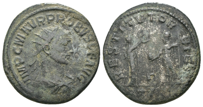 Probus. (276-282 AD). Æ Antoninian. Antioch. Obv: IMP C M AVR PROBVS P F AVG. ra...