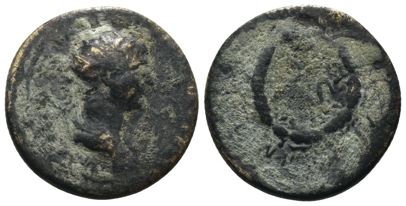 Trajan. (115-116 AD). Semis. Rome (for circulation in Syria). Obv: IMP CS NER TR...