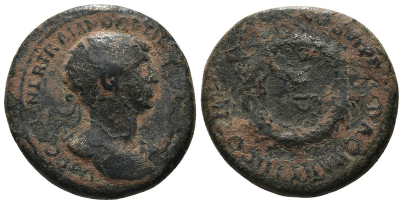 Trajan. (115-116 AD). Semis. Rome (for circulation in Syria). Obv: IMP CS NER TR...