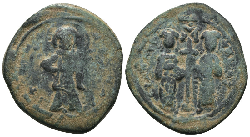 Constantine X. Ducas. (1059-1067 AD). Follis. Constantinople. Obv: Christ facing...