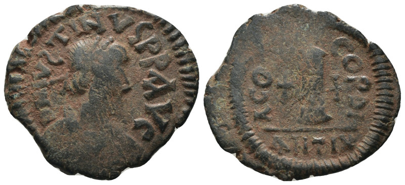 Justin I. (518-527 AD) Æ 10 Nummi. Nicomedia. Obv: diademed bust right. Rev: lar...