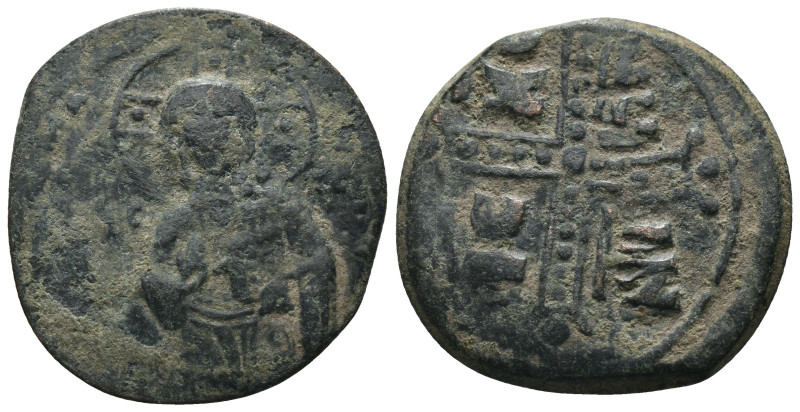 Michael IV. the Paphlagonian. (around 1040 AD). Æ Follis. Constantinople. Weight...