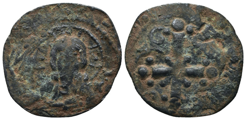 Nikephorus III. (1078-1081 AD). Follis. Constantinople. Obv: bust of Christ faci...