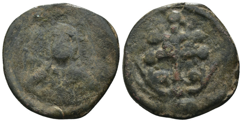 Nikephorus III. (1078-1081 AD). Follis. Constantinople. Obv: bust of Christ faci...