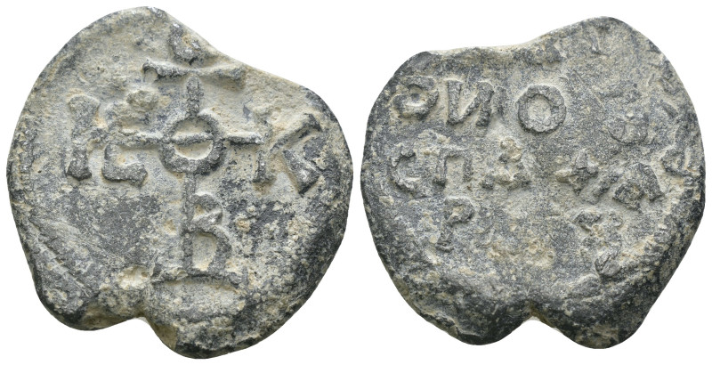 Byzantine Empire. lead seal. Weight 11.47 gr - Diameter 27 mm