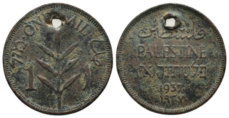 Palestine. (1937). 1 Mil. Weight 3.13 gr - Diameter 21 mm