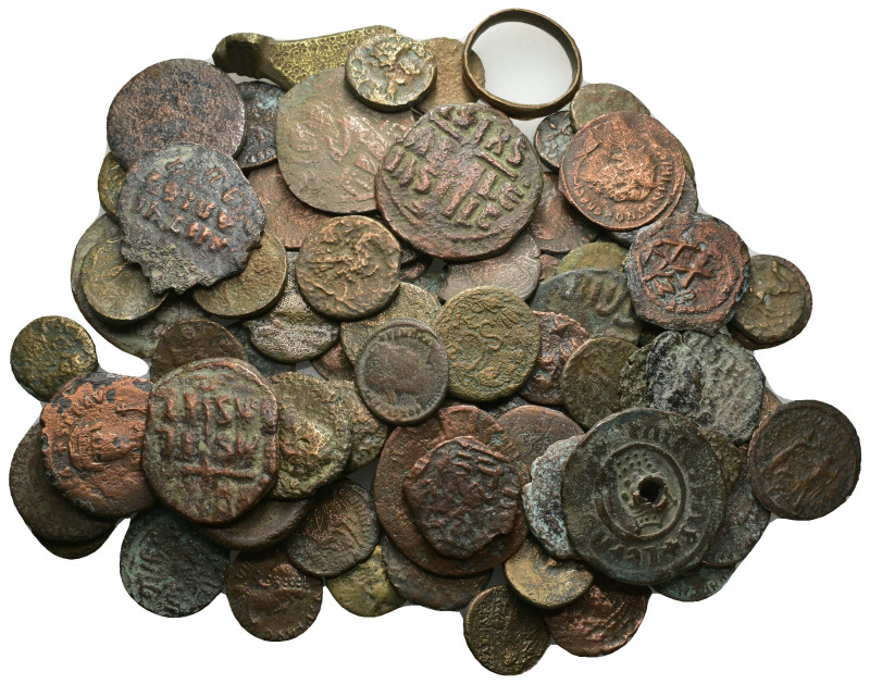 90 pieces ancient coin, Sold as seen.