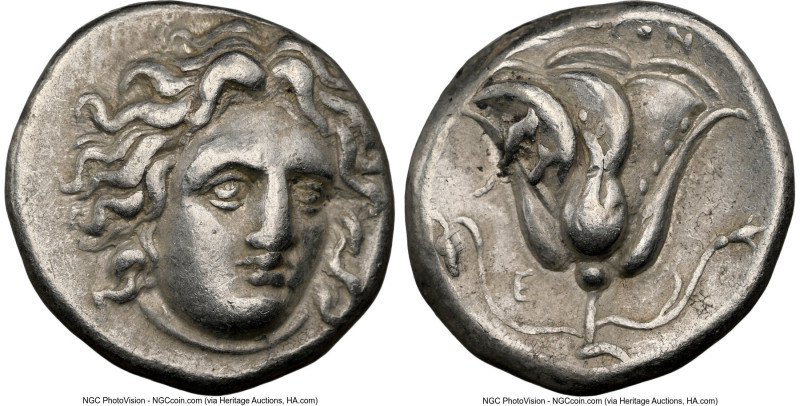 CARIAN ISLANDS. Rhodes. Ca. 316-305 BC. AR didrachm (18mm, 6.68 gm, 1h). NGC Cho...