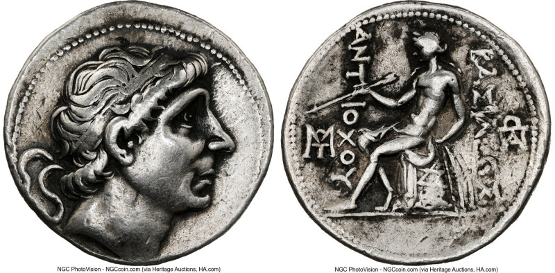 SELEUCID KINGDOM. Antiochus II Theos (261-246 BC). AR tetradrachm (30mm, 2h). NG...