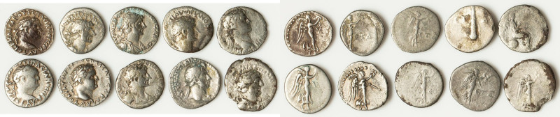 ANCIENT LOTS. Roman Provincial. Cappadocia. Lot of ten (10) AR hemidrachms. Very...