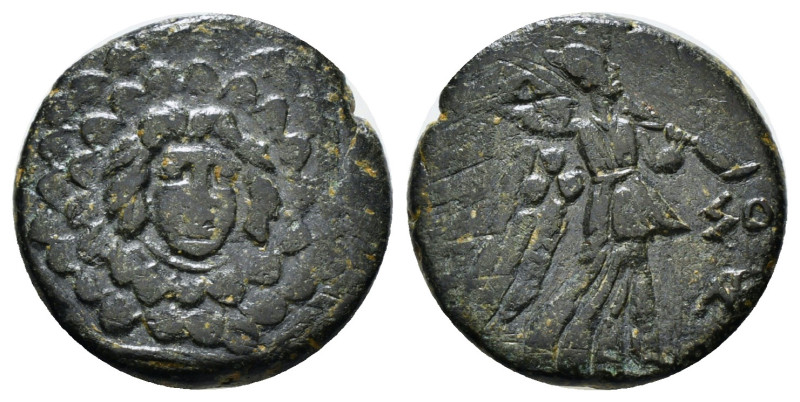 PONTOS. Amisos. Ae (Circa 85-65 BC). Time of Mithradates VI Eupator.
Obv: Aegis ...