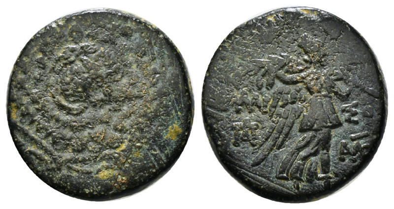 PONTOS. Amisos. Ae (Circa 85-65 BC). Time of Mithradates VI Eupator.
Obv: Aegis ...