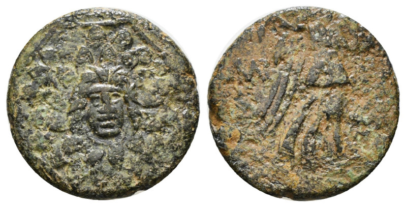 PONTOS. Amisos. Ae (Circa 85-65 BC). Time of Mithradates VI Eupator.
Obv: Aegis ...