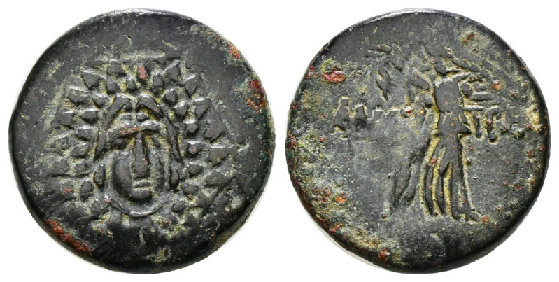 PONTOS. Amisos. Ae (Circa 85-65 BC). Time of Mithradates VI Eupator.
Obv: Aegis ...