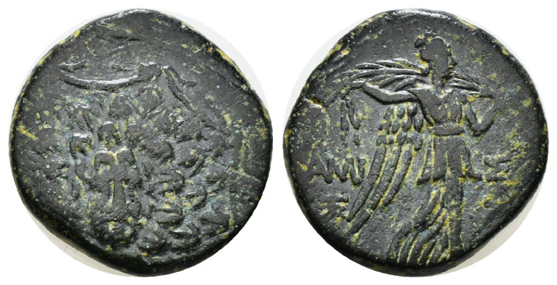 PONTOS. Amisos. Ae (Circa 85-65 BC). Time of Mithradates VI Eupator.
Obv: Aegis ...