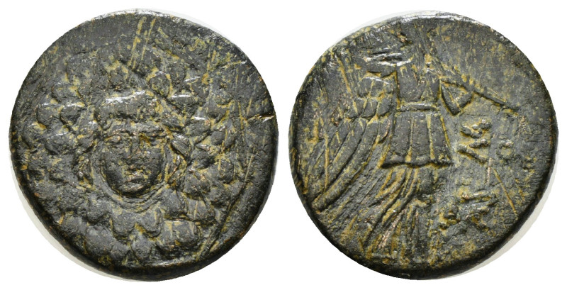 PONTOS. Amisos. Ae (Circa 85-65 BC). Time of Mithradates VI Eupator.
Obv: Aegis ...