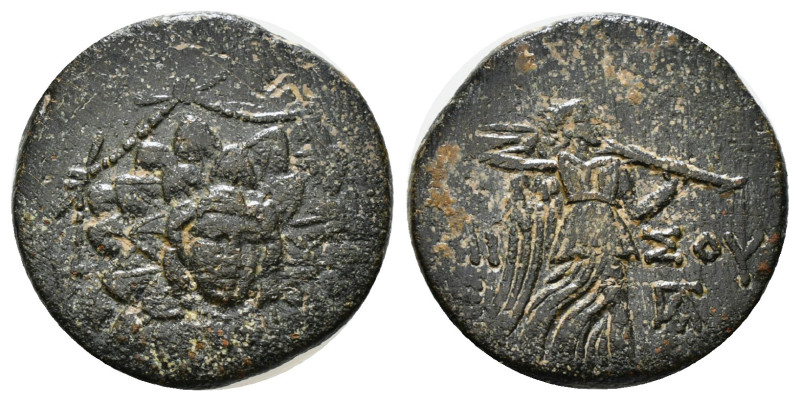 PONTOS. Amisos. Ae (Circa 85-65 BC). Time of Mithradates VI Eupator.
Obv: Aegis ...