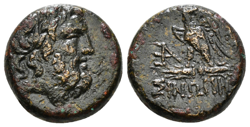 PONTOS. Amisos. Ae (Circa 100-85 BC).
Obv: Laureate head of Zeus right.
Rev: AMI...