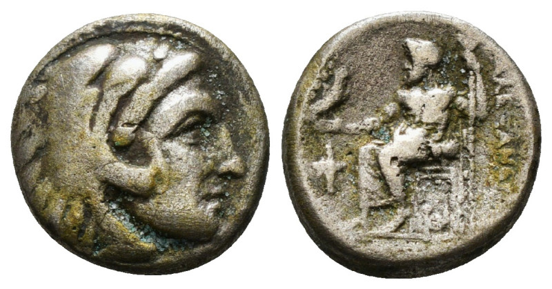 KINGS OF MACEDON. Alexander III 'the Great' (336-323 BC). Drachm. 
Obv: Head of ...