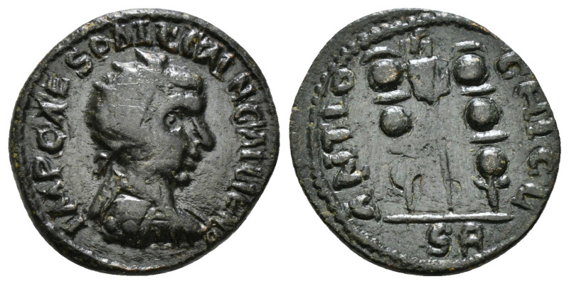 PISIDIA. Antioch. Gallienus, 253-268. Ae Radiate, draped and cuirassed bust righ...