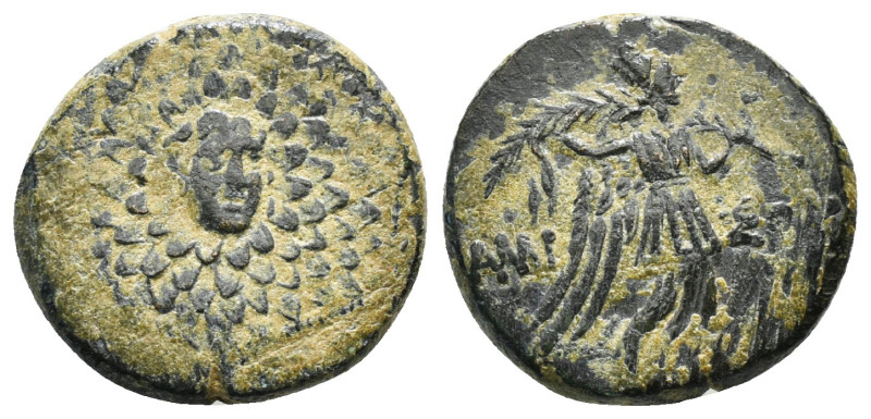 PONTOS. Amisos. Ae (Circa 85-65 BC). Time of Mithradates VI Eupator.
Obv: Aegis ...